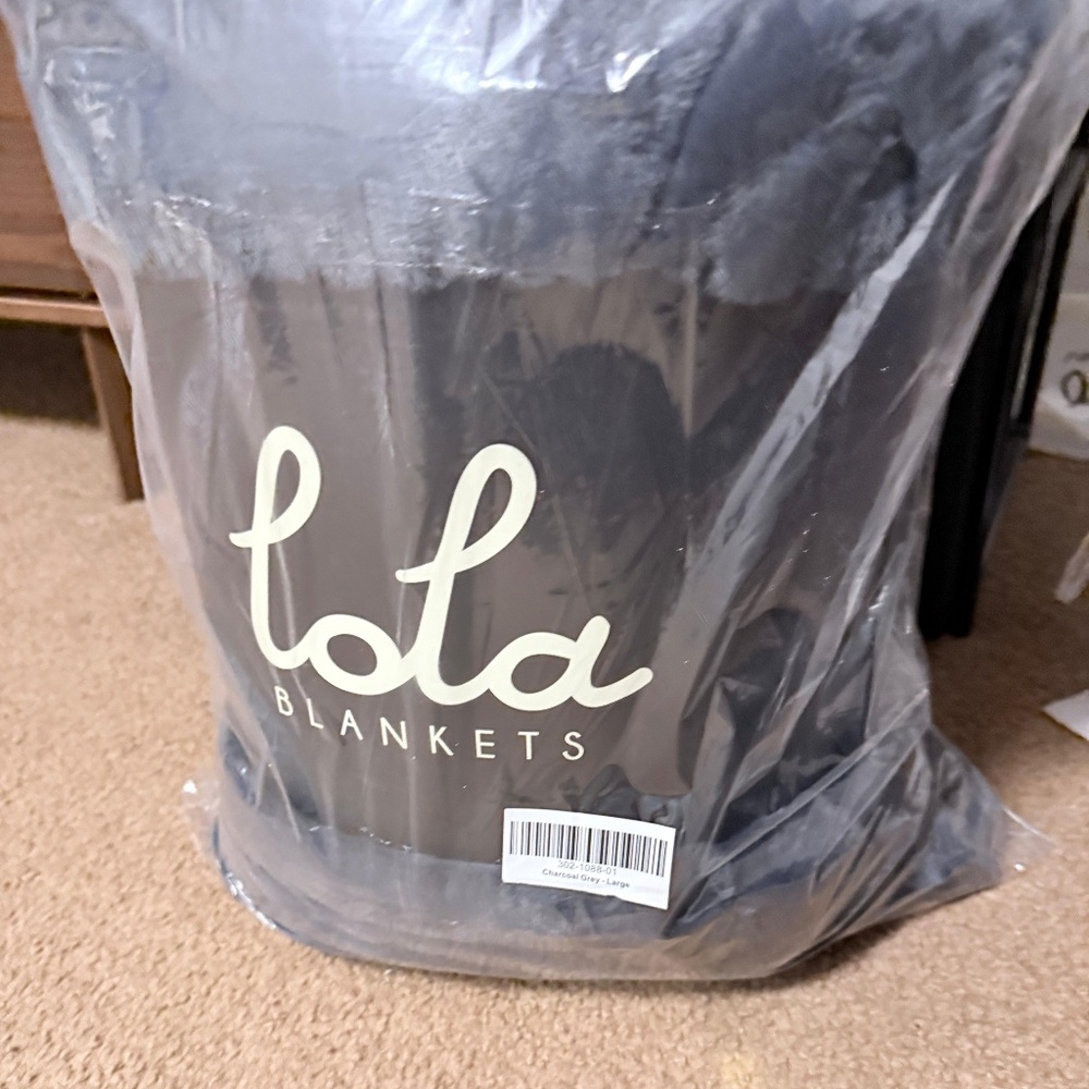 Lola Blanket Charcoal Grey